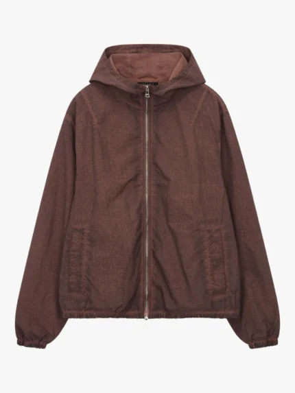 Cold Wash Windbreaker Deep Red