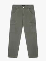 Denim Cargo Pants Green