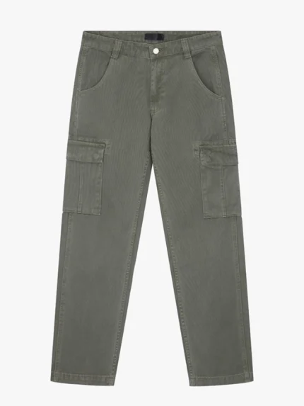 Denim Cargo Pants Green