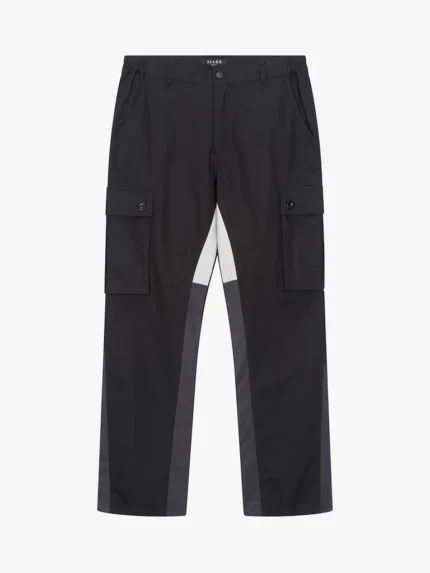 Flared Cargo Pants Black