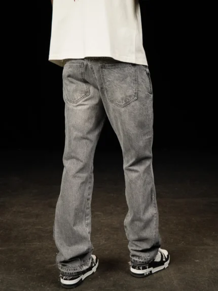 Flared Jeans Triple Grey (2)