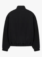 Washed Quilted Bomber Jacket Washed Black (1)